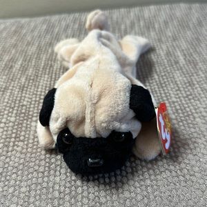 🧸 3/$12 Vintage Ty Beanie Baby Pugsly